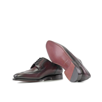 Men's Derby Split Toe Shoes Leather Goodyear Welt Burgundy 5543 3- MERRIMIUM
