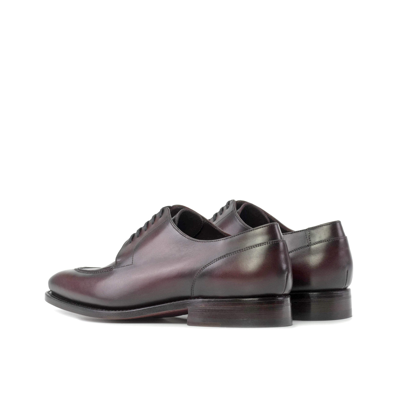 Men's Derby Split Toe Shoes Leather Goodyear Welt Burgundy 5543 4- MERRIMIUM