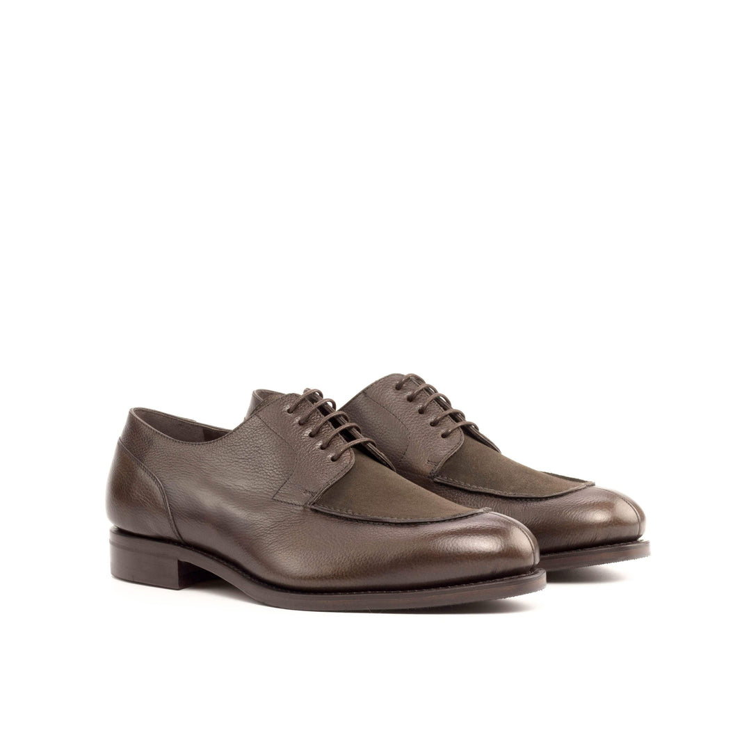 Men's Derby Split Toe Shoes Leather Goodyear Welt Dark Brown 5130 3- MERRIMIUM
