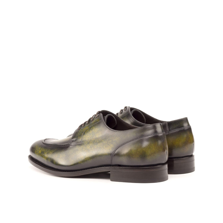 Men's Derby Split Toe Shoes Patina Leather Goodyear Welt Green 4720 4- MERRIMIUM