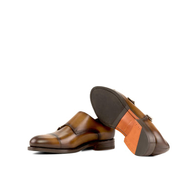 Men's Double Monk Shoes Leather Goodyear Welt 5374 3- MERRIMIUM