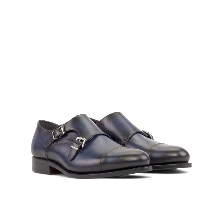 Men's Double Monk Shoes Leather Goodyear Welt 5385 6- MERRIMIUM