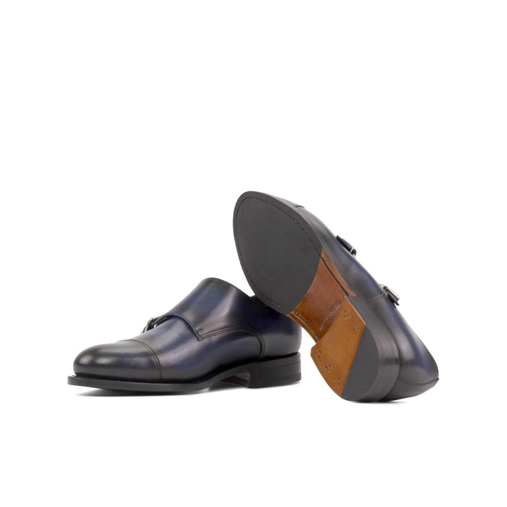 Men's Double Monk Shoes Leather Goodyear Welt 5385 3- MERRIMIUM