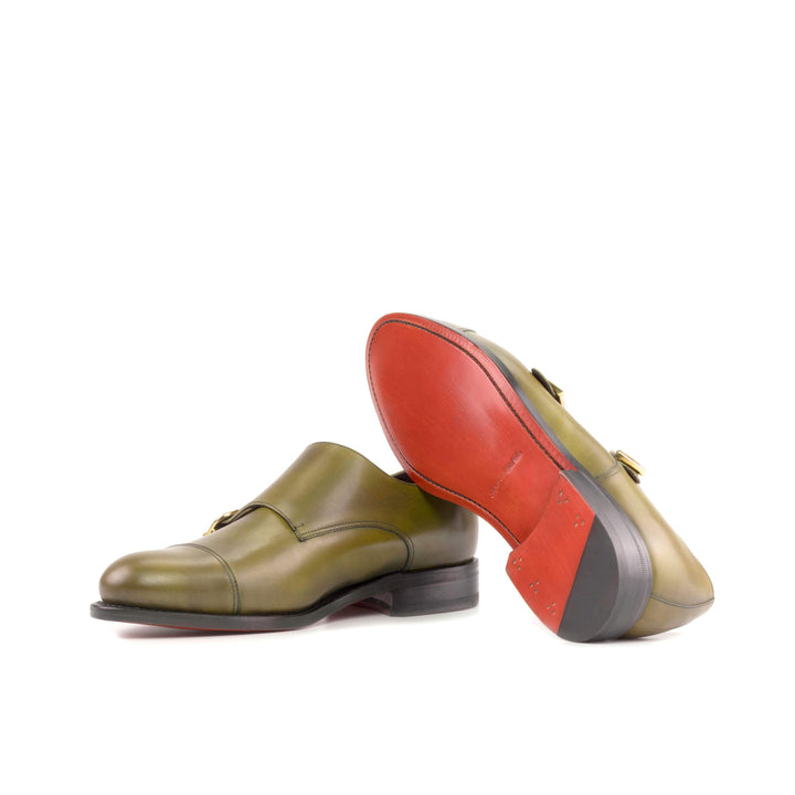 Men's Double Monk Shoes Leather Goodyear Welt 5408 3- MERRIMIUM