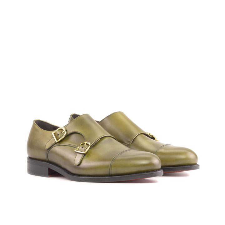 Men's Double Monk Shoes Leather Goodyear Welt 5408 6- MERRIMIUM