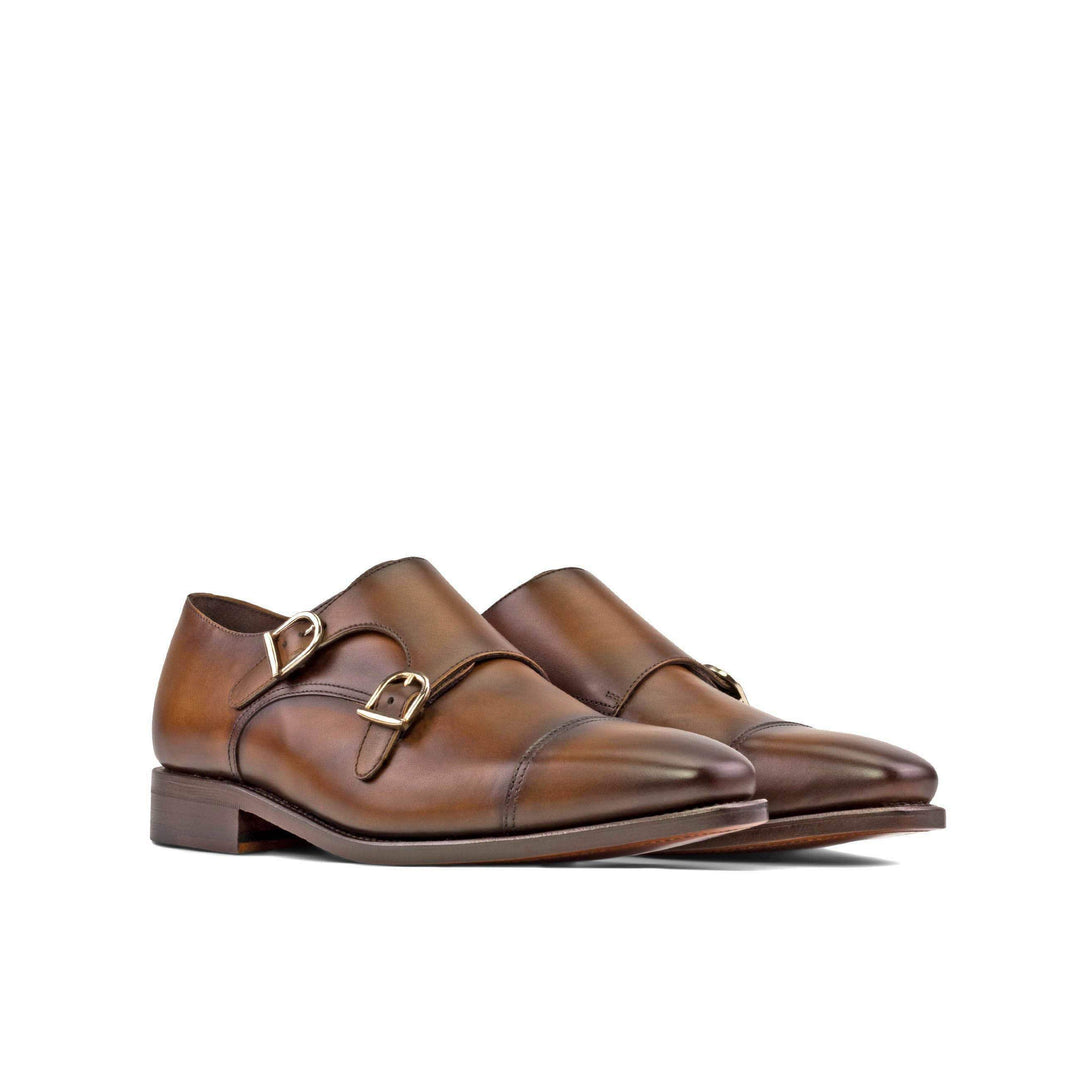 Men's Double Monk Shoes Leather Goodyear Welt 5495 6- MERRIMIUM