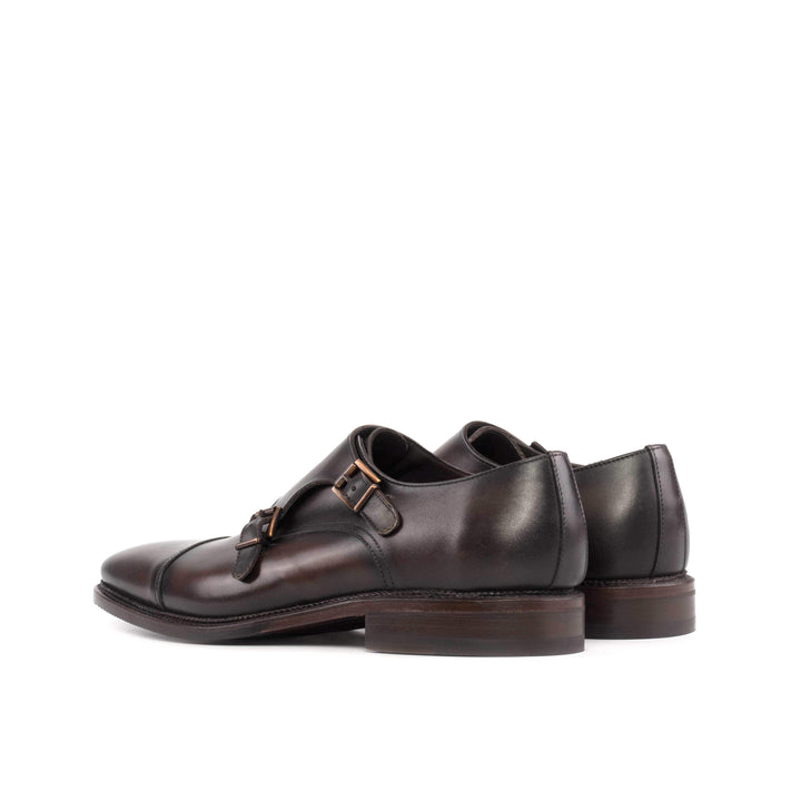 Men's Double Monk Shoes Leather Goodyear Welt 5592 4- MERRIMIUM