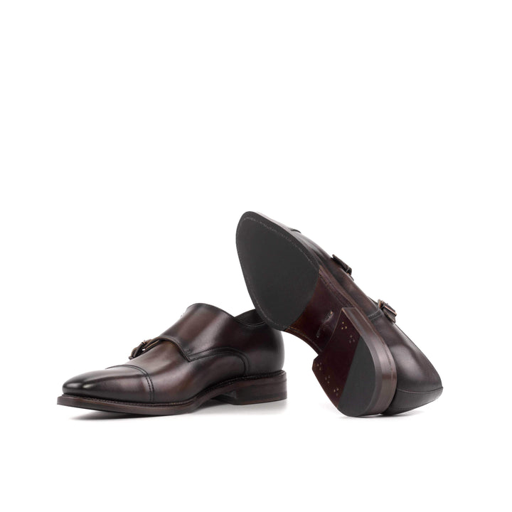 Men's Double Monk Shoes Leather Goodyear Welt 5592 3- MERRIMIUM