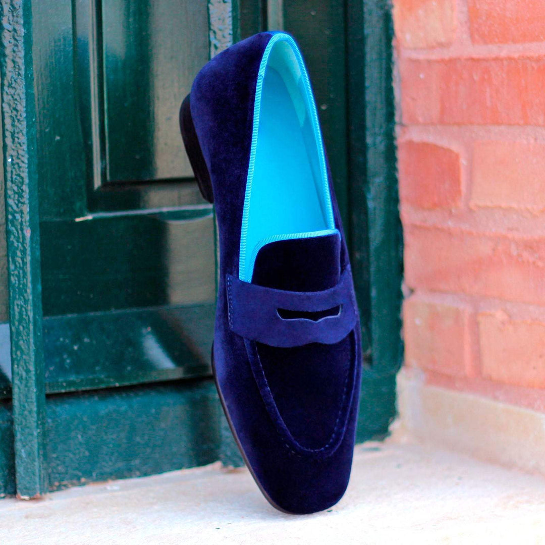Men's Drake Shoes Leather Blue 1908 1- MERRIMIUM--GID-1385-1908
