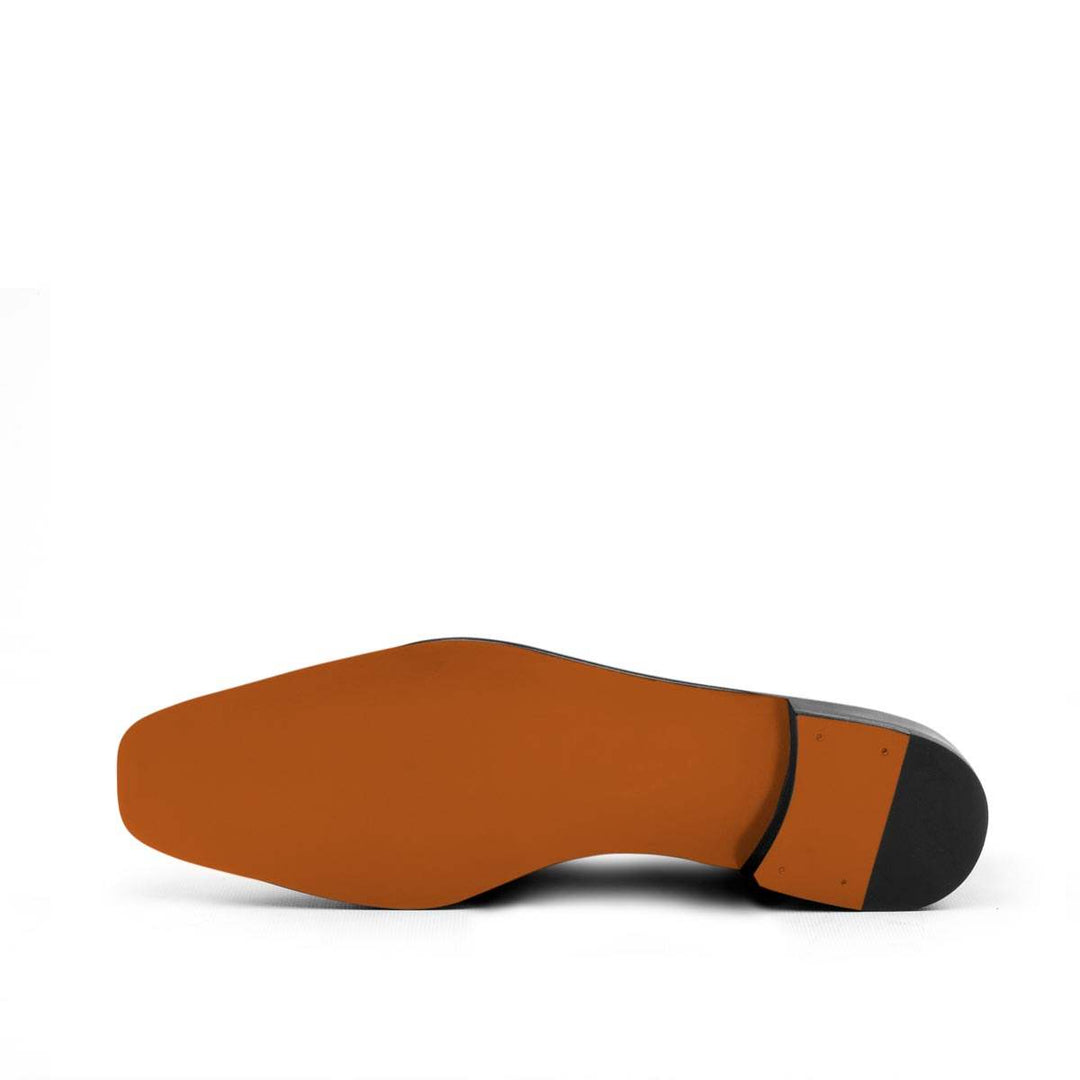 Men's Drake Shoes Leather Grey Orange 2753 5- MERRIMIUM