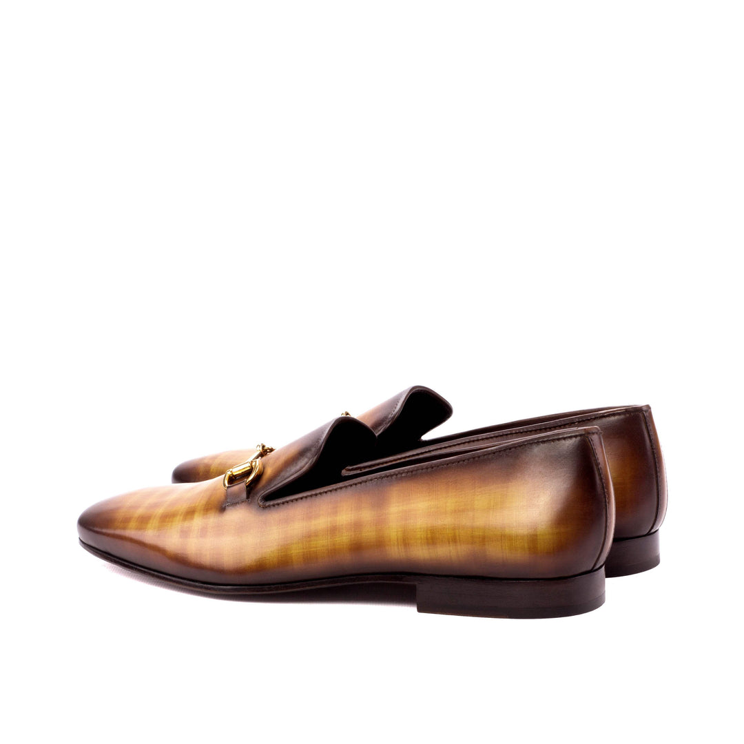 Men's Drake Shoes Patina Leather Brown 3510 3- MERRIMIUM