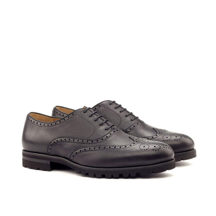 Men's Full Brogue Shoes Leather Black 2740 3- MERRIMIUM