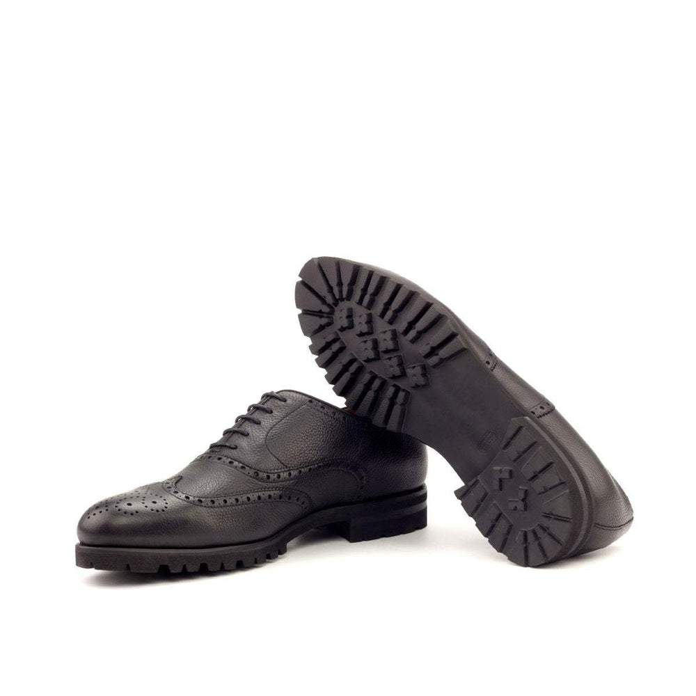 Men's Full Brogue Shoes Leather Black 2740 2- MERRIMIUM