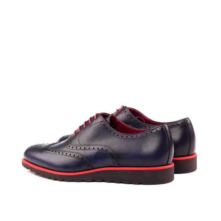 Men's Full Brogue Shoes Leather Blue 2527 4- MERRIMIUM