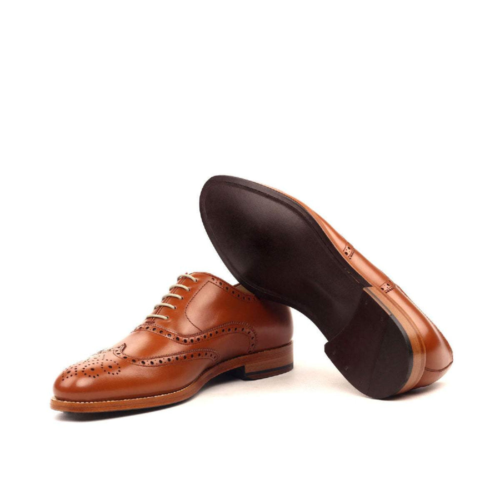 Men's Full Brogue Shoes Leather Brown 2411 2- MERRIMIUM