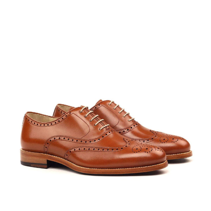 Men's Full Brogue Shoes Leather Brown 2411 3- MERRIMIUM