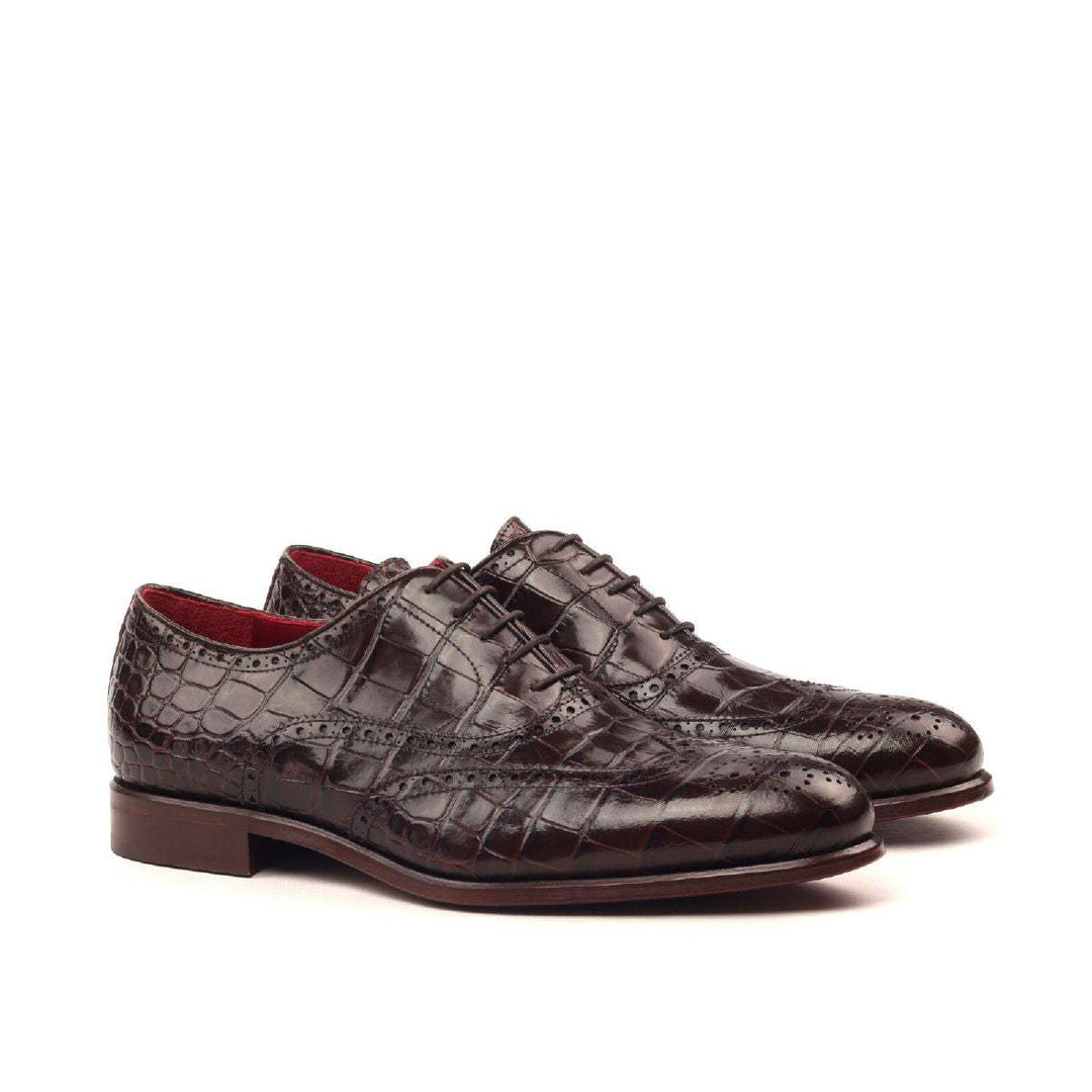 Men's Full Brogue Shoes Leather Brown 2431 3- MERRIMIUM