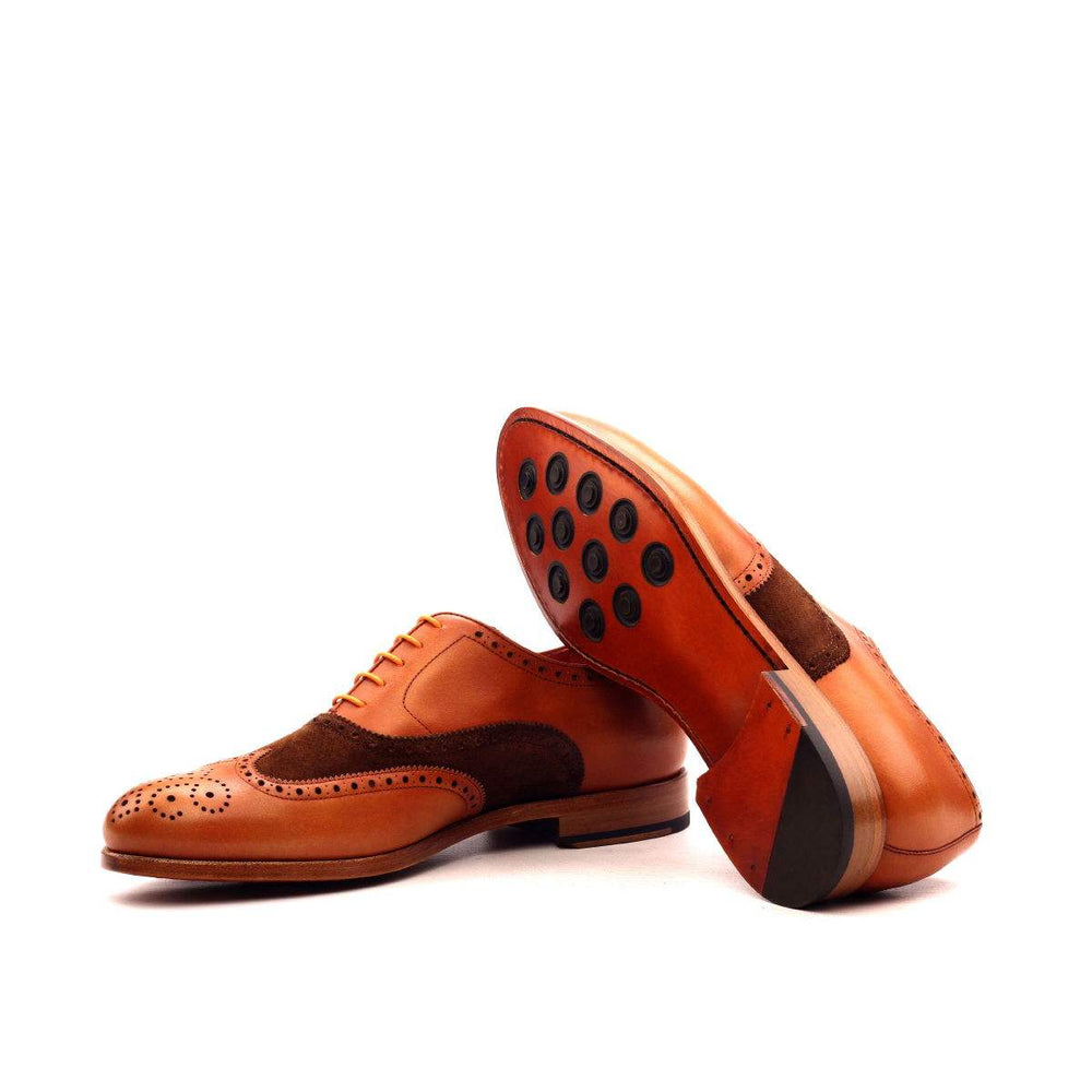 Men's Full Brogue Shoes Leather Brown 2528 2- MERRIMIUM