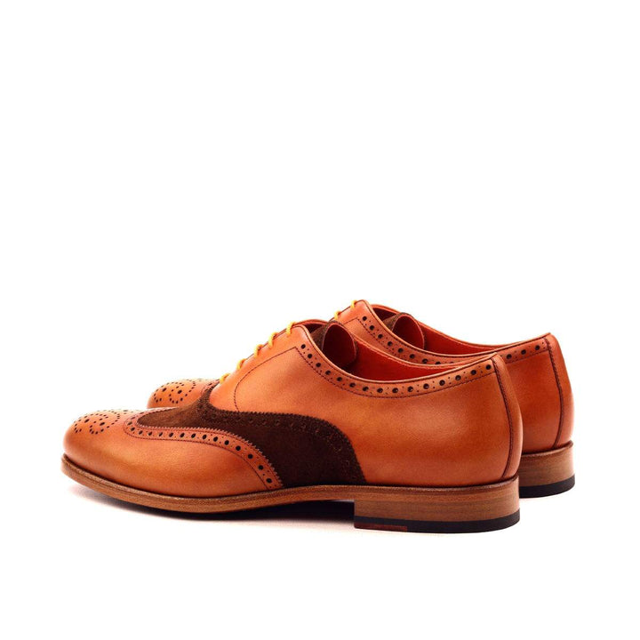 Men's Full Brogue Shoes Leather Brown 2528 4- MERRIMIUM