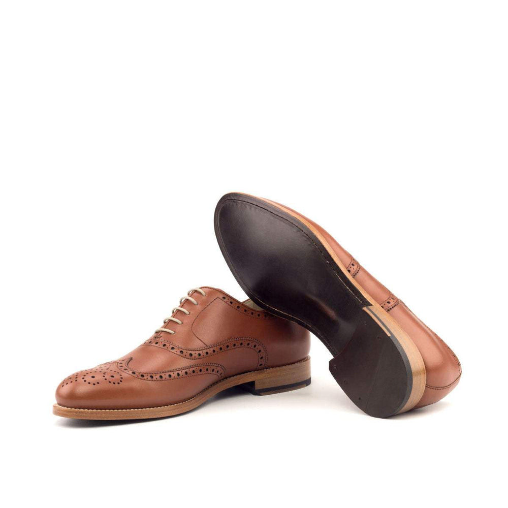 Men's Full Brogue Shoes Leather Brown 2640 2- MERRIMIUM