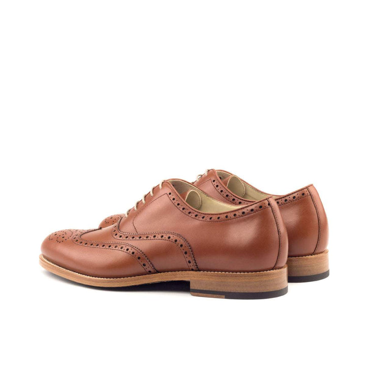 Men's Full Brogue Shoes Leather Brown 2640 4- MERRIMIUM