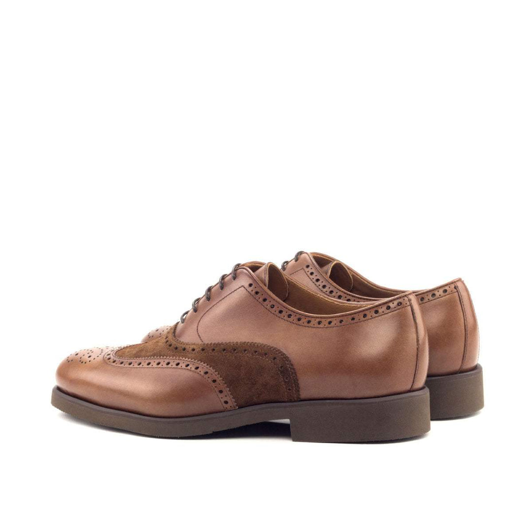 Men's Full Brogue Shoes Leather Brown 2677 4- MERRIMIUM