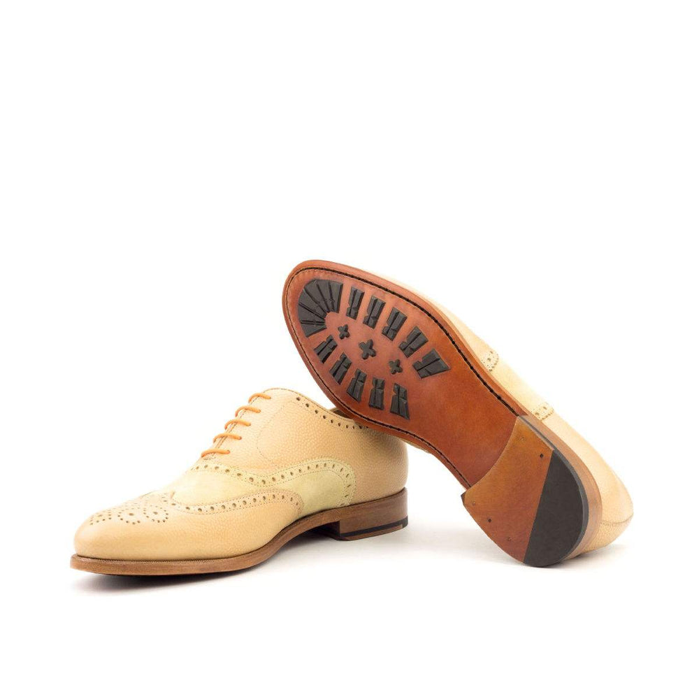 Men's Full Brogue Shoes Leather Brown 2718 2- MERRIMIUM