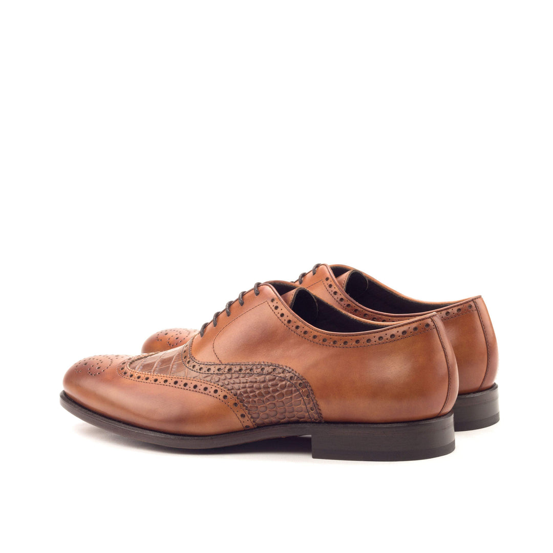 Men's Full Brogue Shoes Leather Brown 5450 4- MERRIMIUM