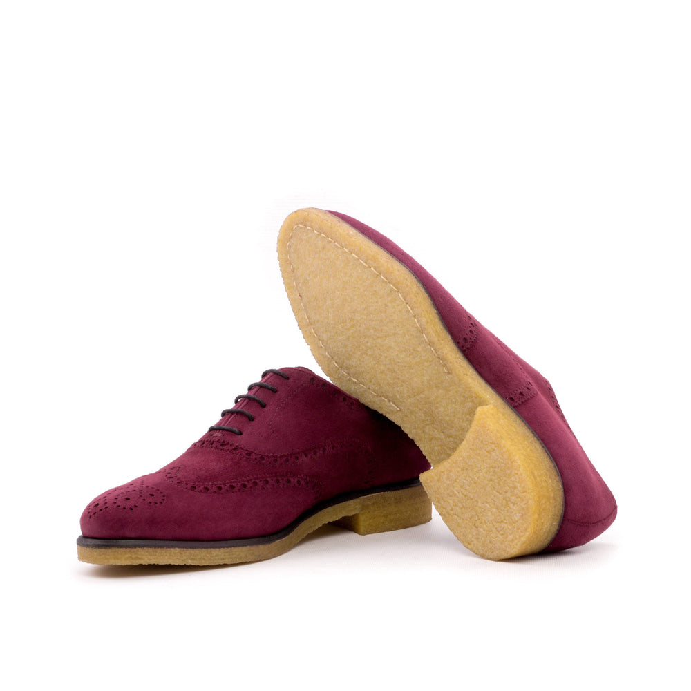 Men's Full Brogue Shoes Leather Burgundy 3571 2- MERRIMIUM