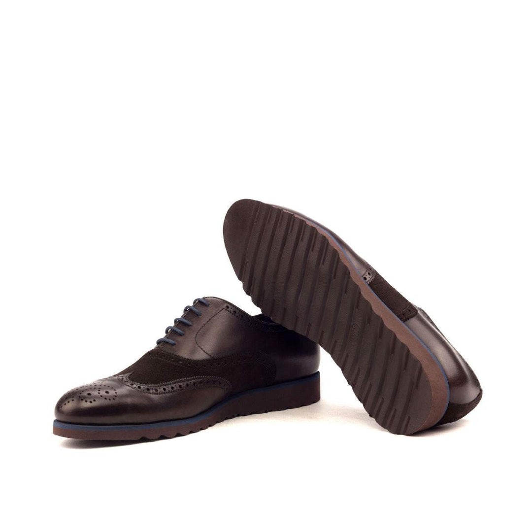 Men's Full Brogue Shoes Leather Dark Brown 2579 2- MERRIMIUM