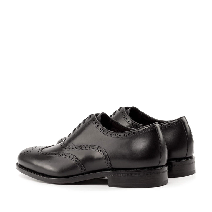 Men's Full Brogue Shoes Leather Goodyear Welt Black 5006 4- MERRIMIUM