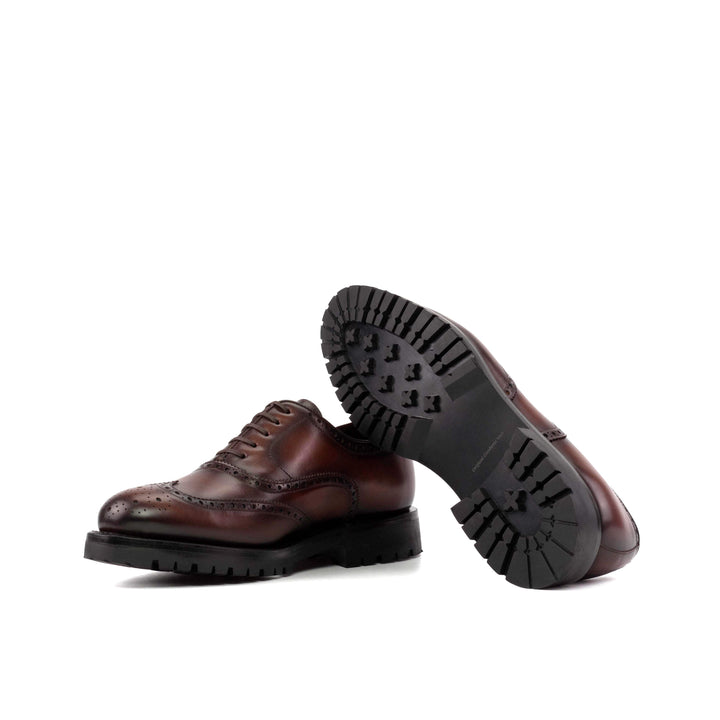 Men's Full Brogue Shoes Leather Goodyear Welt Brown 5570 3- MERRIMIUM