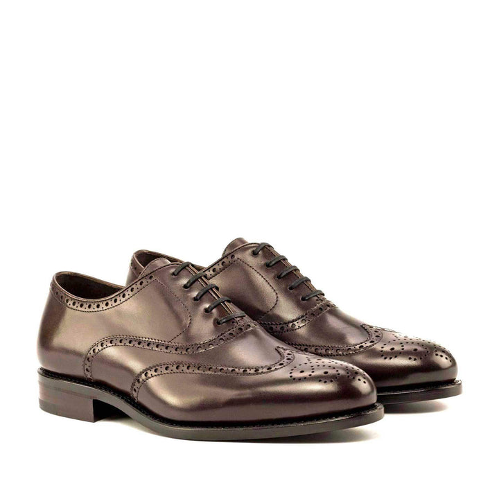 Men's Full Brogue Shoes Leather Goodyear Welt Dark Brown 5007 3- MERRIMIUM