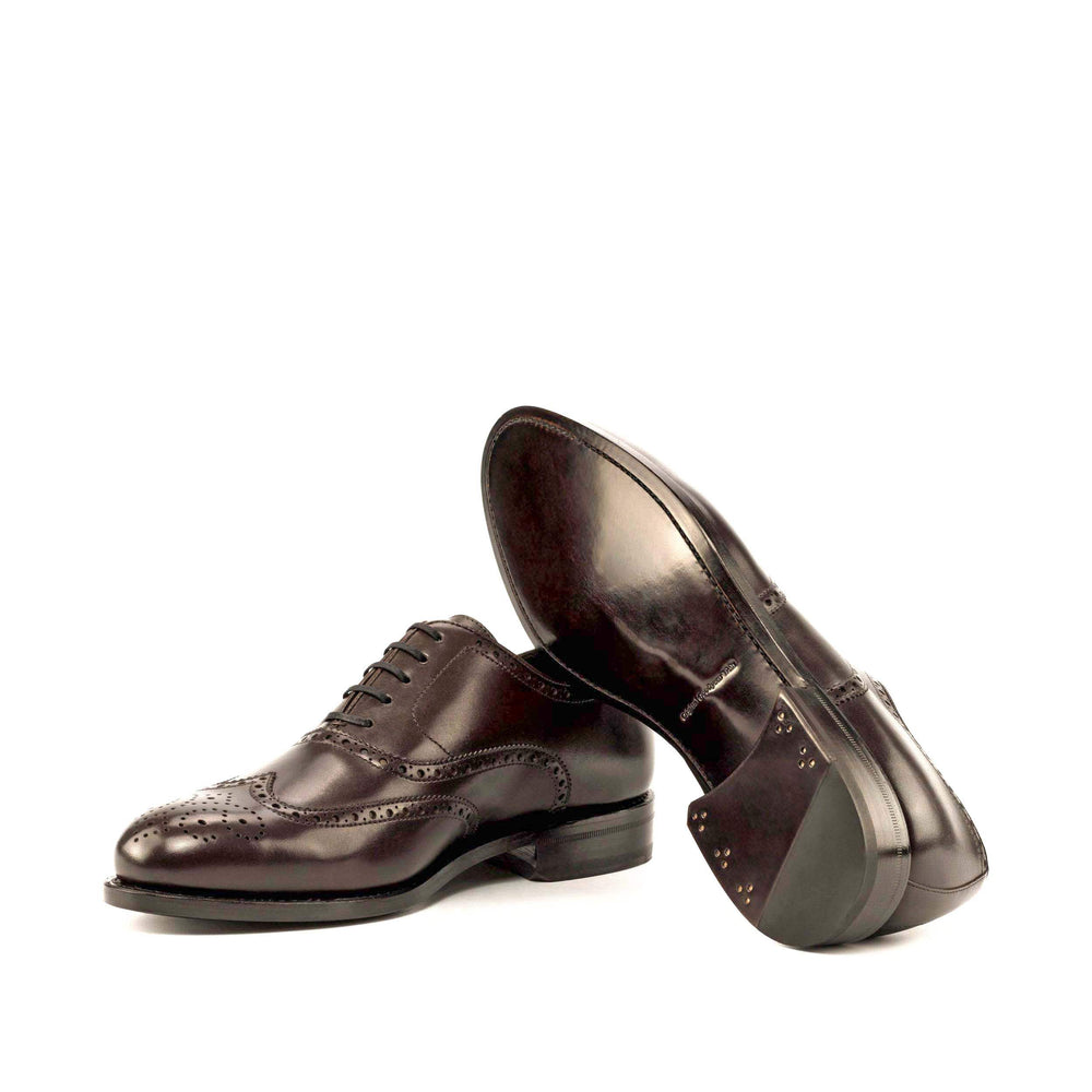 Men's Full Brogue Shoes Leather Goodyear Welt Dark Brown 5007 2- MERRIMIUM
