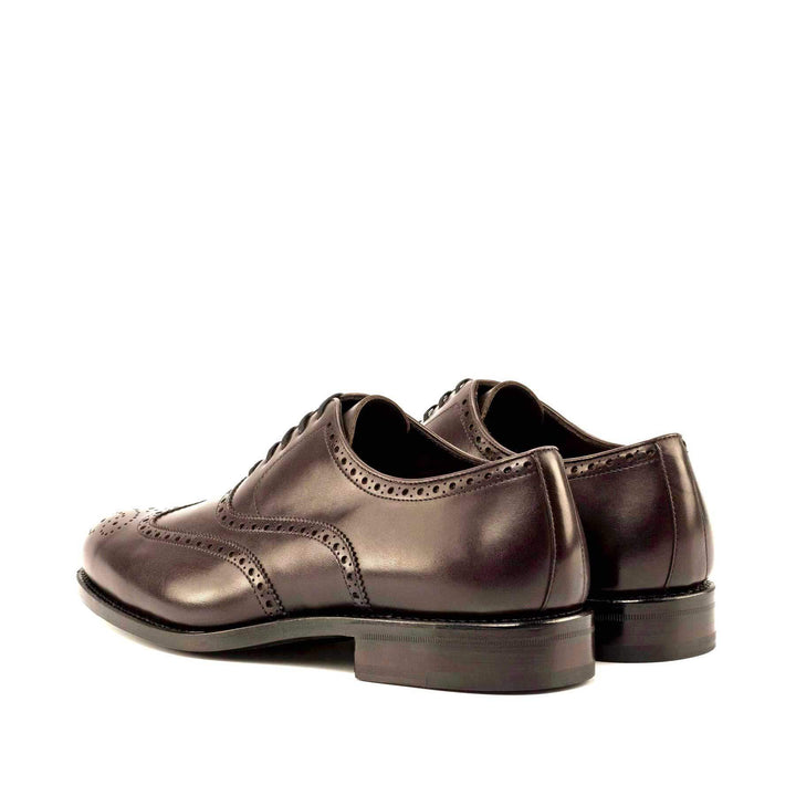 Men's Full Brogue Shoes Leather Goodyear Welt Dark Brown 5007 4- MERRIMIUM