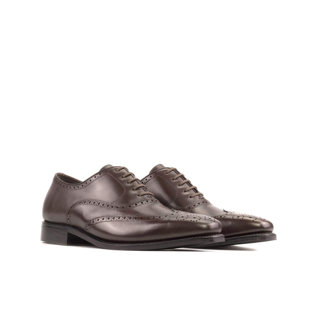 Men's Full Brogue Shoes Leather Goodyear Welt Dark Brown 5515 6- MERRIMIUM
