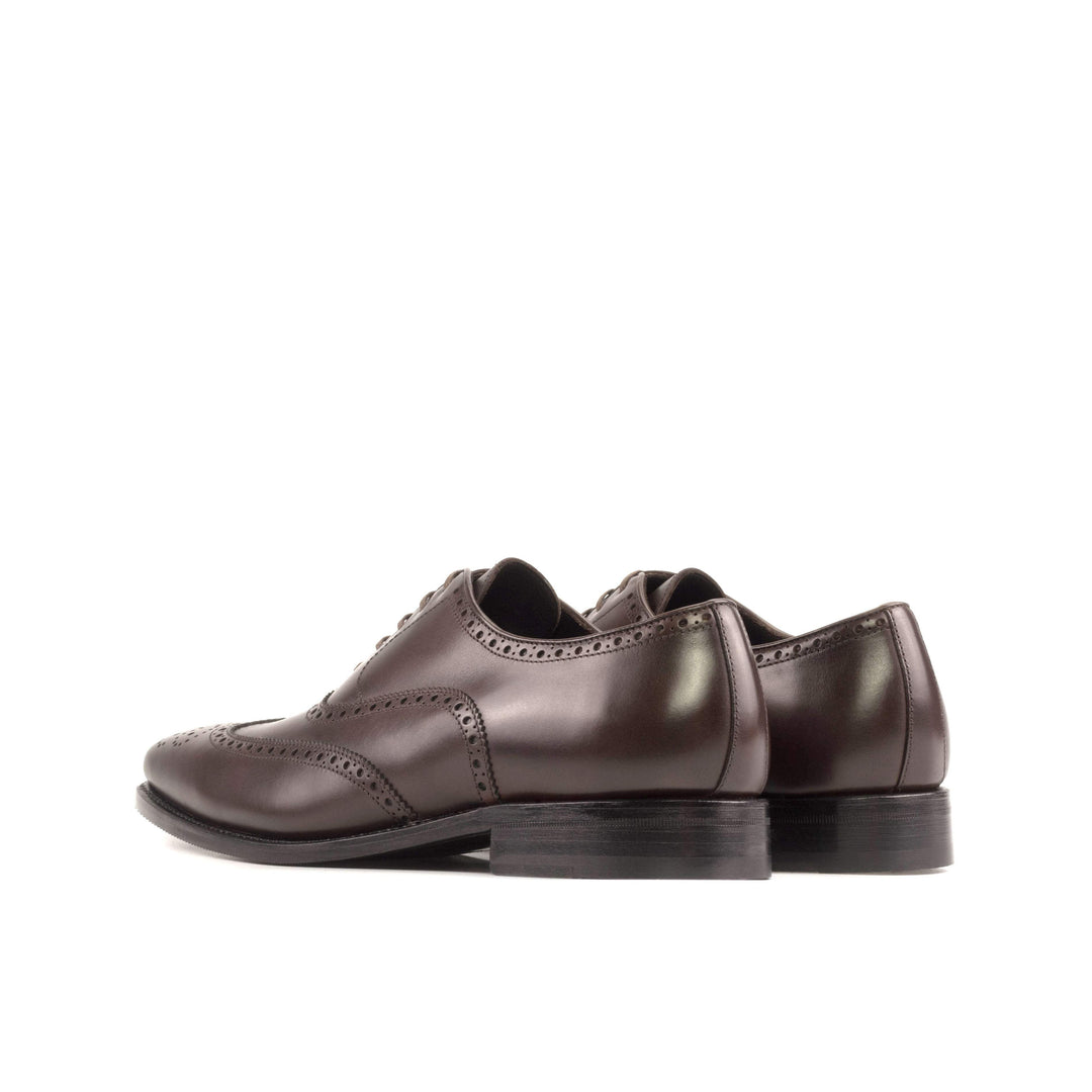 Men's Full Brogue Shoes Leather Goodyear Welt Dark Brown 5515 4- MERRIMIUM