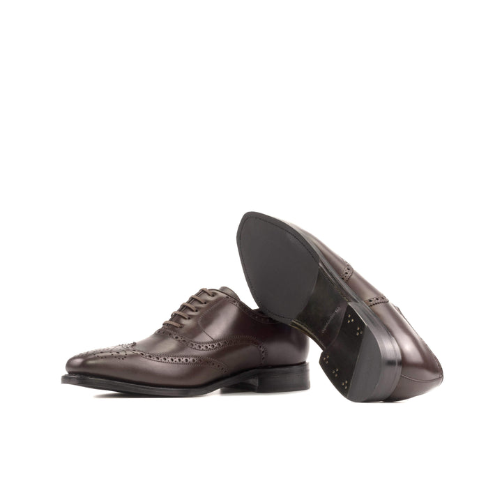 Men's Full Brogue Shoes Leather Goodyear Welt Dark Brown 5515 3- MERRIMIUM