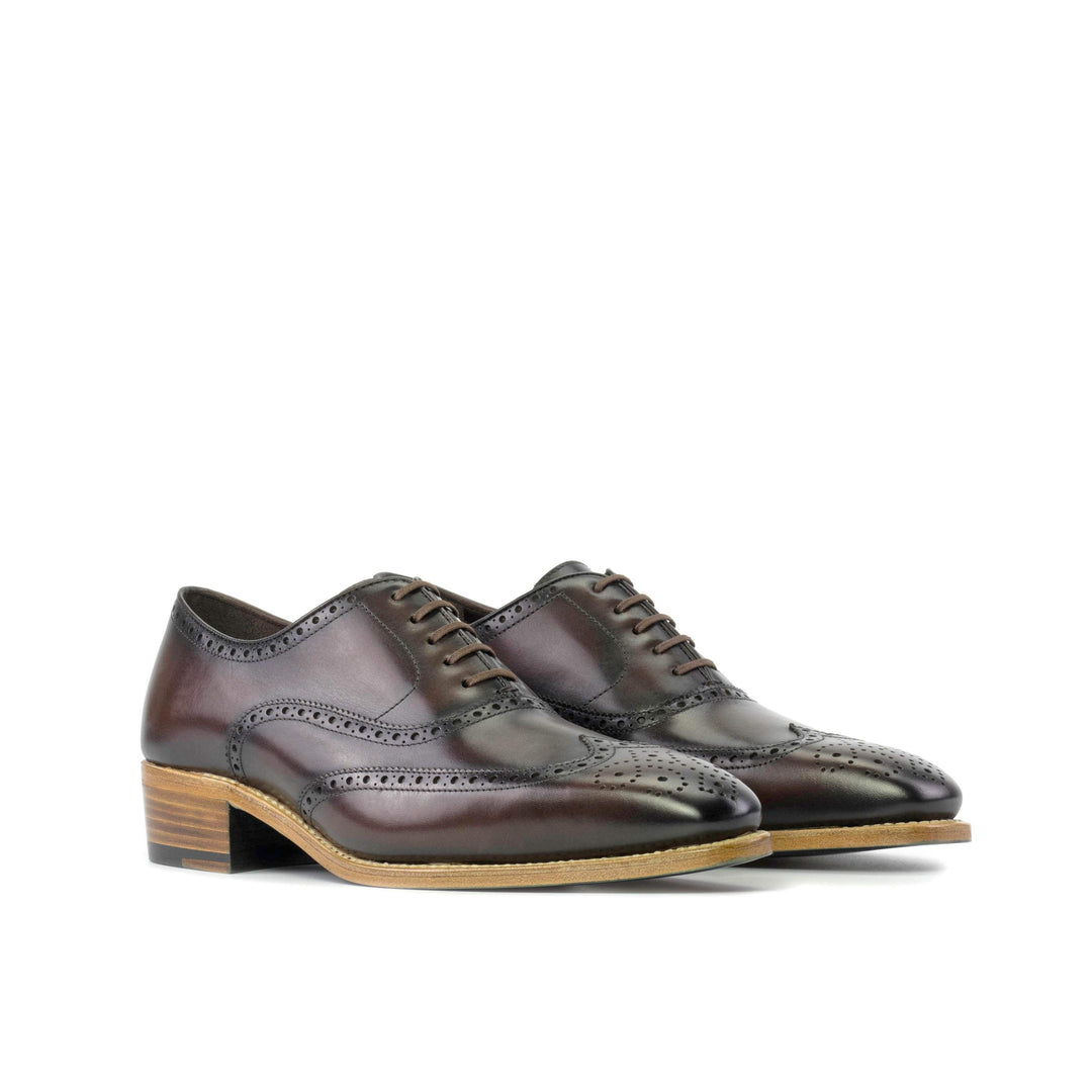 Men's Full Brogue Shoes Leather Goodyear Welt Dark Brown 5539 6- MERRIMIUM