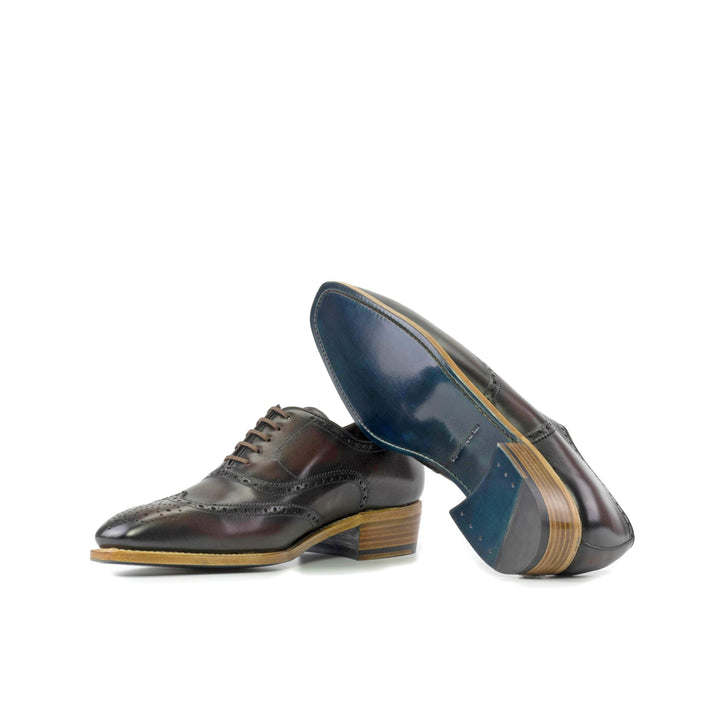 Men's Full Brogue Shoes Leather Goodyear Welt Dark Brown 5539 3- MERRIMIUM