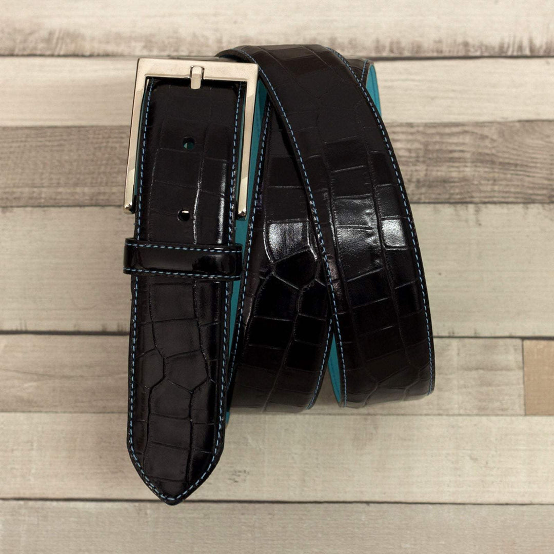 Men's Hamptons Belt Leather Black 2169 1- MERRIMIUM--GID-1519-2169