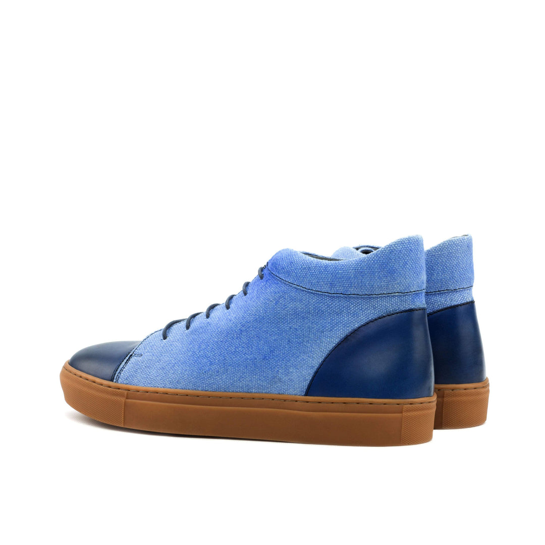 Men's High Top Sneakers Blue 3596 4- MERRIMIUM