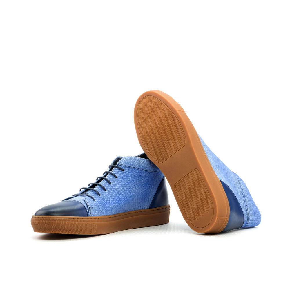 Men's High Top Sneakers Blue 3596 2- MERRIMIUM