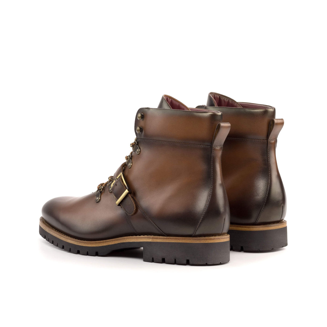 Men's Hiking Boots Leather Goodyear Welt Brown 5196 4- MERRIMIUM