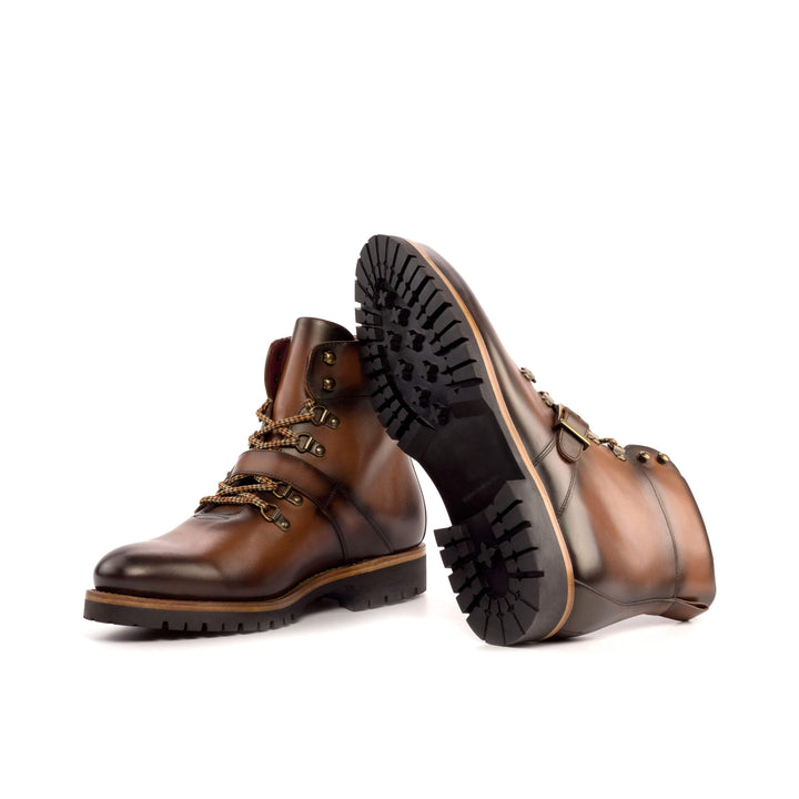 Men's Hiking Boots Leather Goodyear Welt Brown 5196 2- MERRIMIUM