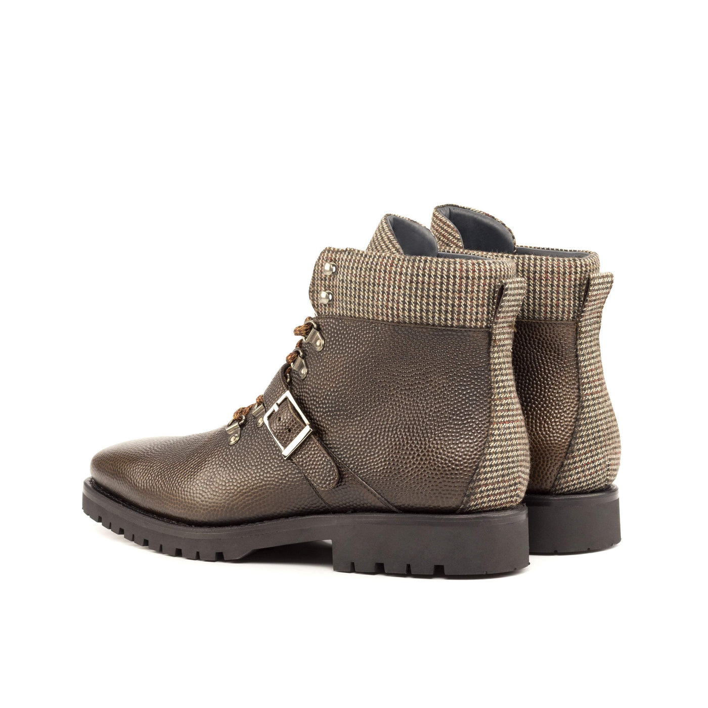 Men's Hiking Boots Leather Goodyear Welt Brown Dark Brown 4761 4- MERRIMIUM