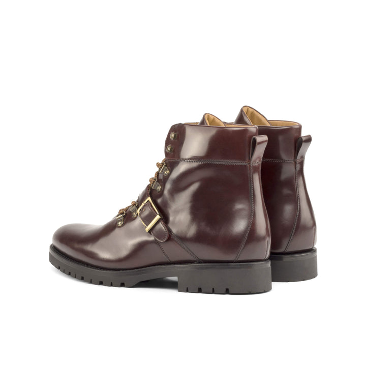 Men's Hiking Boots Leather Goodyear Welt Burgundy 4976 4- MERRIMIUM
