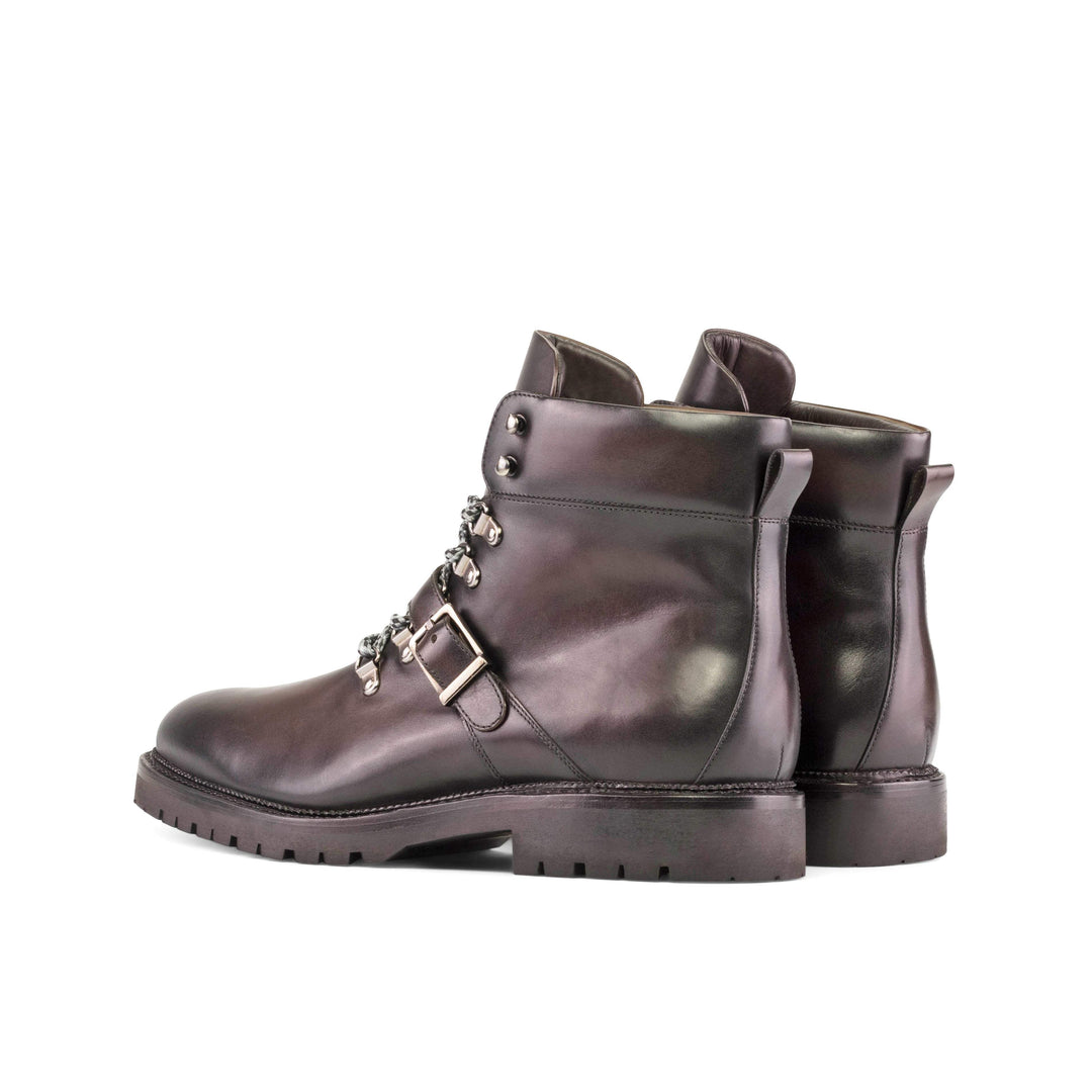 Men's Hiking Boots Leather Goodyear Welt Dark Brown 5492 4- MERRIMIUM