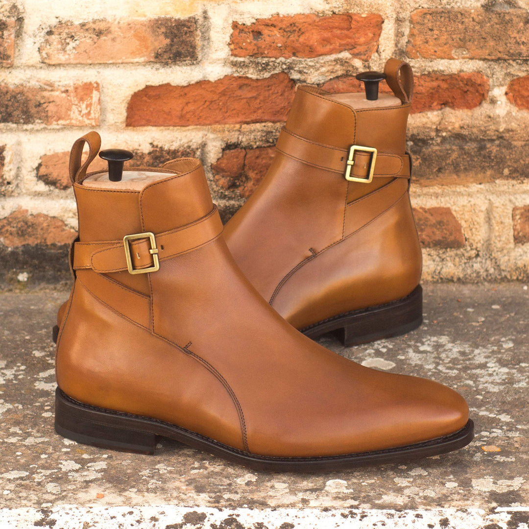 Men's Jodhpur Boots Leather Goodyear Welt Brown 3737 1- MERRIMIUM--GID-2609-3737