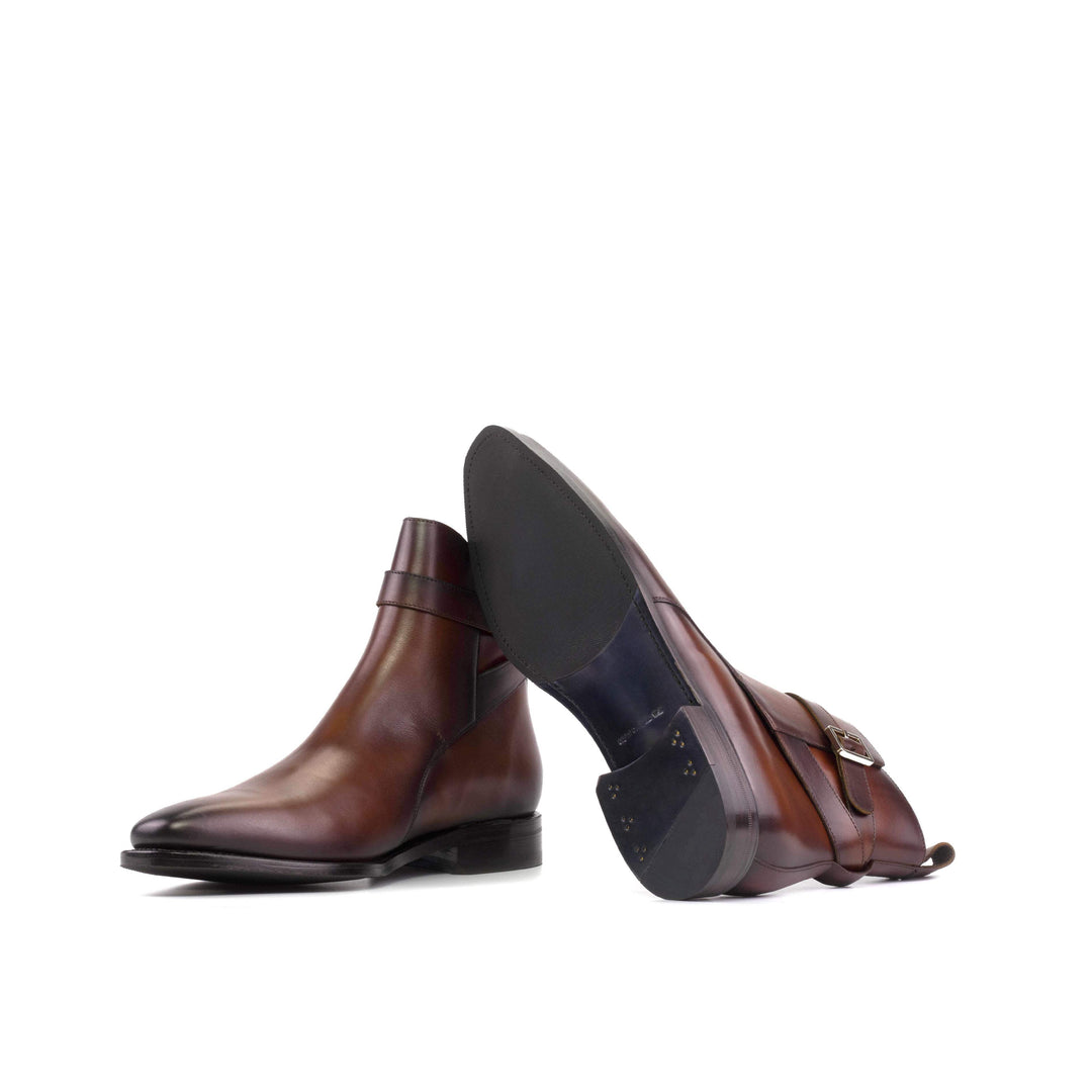 Men's Jodhpur Boots Leather Goodyear Welt Brown 5585 3- MERRIMIUM